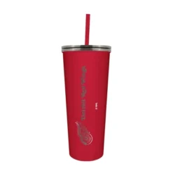 NHL Detroit Redwings 24oz Skinny Tumbler With Straw