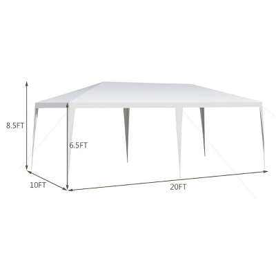 Costway 10'x20' Outdoor Party Wedding Tent Heavy Duty Canopy Pavilion 3 Costway 10'x20' Outdoor Party Wedding Tent Heavy Duty Canopy Pavilion