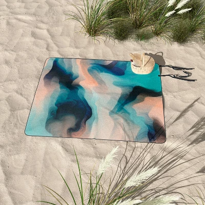 Marta Barragan Camarasa Abstract Tidal Waves Picnic Blanket - Deny Designs 4 Marta Barragan Camarasa Abstract Tidal Waves Picnic Blanket - Deny Designs - Image 2