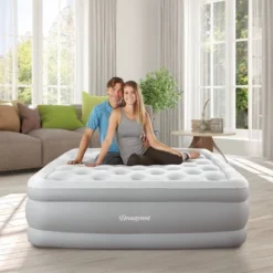 Beautyrest Skyrise 18" Air Mattress With External Pump 1-Touch Comfort Control - Queen -OUTSUNNY Shop GUEST 4b1304d5 5adc 44e9 9b48 3c5e565cae63