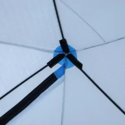 Outsunny 4 Person Ice Fishing Shelter With Padded Walls, Thermal Waterproof Portable Pop Up Ice Tent With 2 Doors, Light Blue -OUTSUNNY Shop GUEST 4b7a2475 5b5b 4d77 8e8a 8faca8634d46