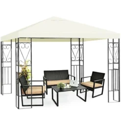 Costway 10'x10' Patio Gazebo Canopy Tent Steel Frame Shelter Patio Party Awning 14 Costway 10'x10' Patio Gazebo Canopy Tent Steel Frame Shelter Patio Party Awning -OUTSUNNY Shop GUEST 4c5e2f39 352c 4aa4 a020 c52eb46ce6cc