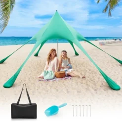 Costway 20 X 20 FT Beach Sunshade Canopy UPF50+ With Carry Bag & 8 Sandbags & Shovel -OUTSUNNY Shop GUEST 4d3a3838 a215 499d bf5a 0aa59ce3263c