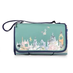 Picnic Time Disney: Mary Poppins Blanket Tote Outdoor Picnic Blanket - St. Tropez Stripes