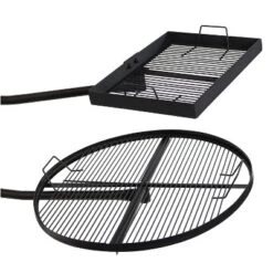 Sunnydaze Decor Sunnydaze Outdoor Camping Or Backyard Steel Adjustable Cooking Grilling Fire Pit BBQ Stake With 2 Swivel Swing Grates 16 Sunnydaze Decor Sunnydaze Outdoor Camping Or Backyard Steel Adjustable Cooking Grilling Fire Pit BBQ Stake With 2 Swivel Swing Grates -OUTSUNNY Shop GUEST 4f14d5cd 0794 4f2b b551 f9761529674b