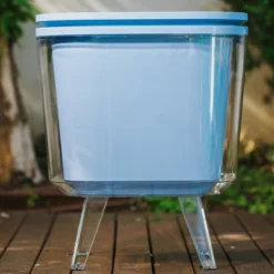 Life Story 8 Gallon Cool Bar Double Insulated Outdoor Patio Drink Cooler And Side Table With Adjustable Height And Non-Slip Rubber Feet, Blue -OUTSUNNY Shop GUEST 4fe6cd9f 5d57 4289 b0c1 acadd47f70d5