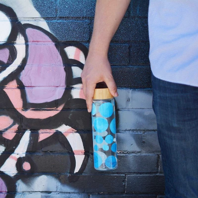 GROSCHE VENICE Eco-Friendly Glass Water Bottle With Bamboo Lid & Protective Sleeve 7 GROSCHE VENICE Eco-Friendly Glass Water Bottle With Bamboo Lid & Protective Sleeve - Image 5