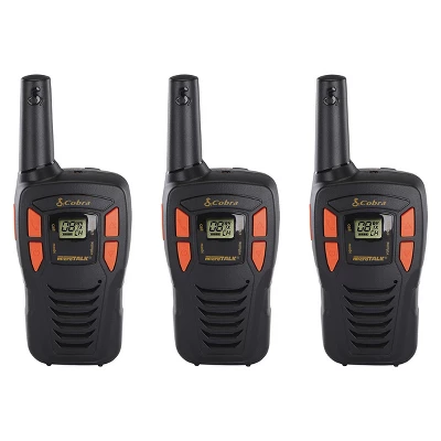 Cobra ACXT145-3 Compact Walkie Talkies - Rechargeable 16-Mile Range Two-Way Radios (3-Pack) - Black & Orange 8 Cobra ACXT145-3 Compact Walkie Talkies - Rechargeable 16-Mile Range Two-Way Radios (3-Pack) - Black & Orange - Image 6