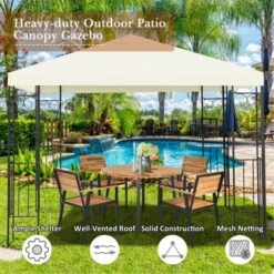 Tangkula 10'x10'Outdoor Canopy Gazebo Art Steel Frame Party Patio Large Canopy Gazebo 10 Tangkula 10'x10'Outdoor Canopy Gazebo Art Steel Frame Party Patio Large Canopy Gazebo -OUTSUNNY Shop GUEST 515ee388 55fb 4fac 870f 045f269640b2