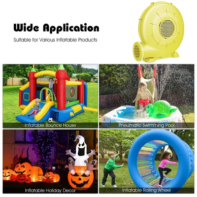 Costway Air Blower Pump Fan 350 Watt 0.5 HP For Inflatable Bounce House Bouncy Castle 5 Costway Air Blower Pump Fan 350 Watt 0.5 HP For Inflatable Bounce House Bouncy Castle - Image 3