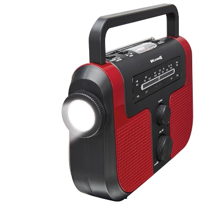 WeatherX WB/AM/FM Solar Charge Radio - Red (WR383R) 7 WeatherX WB/AM/FM Solar Charge Radio - Red (WR383R) - Image 5