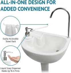 Hike Crew Portable Sink W/Hose Adapter, Outdoor Camping Sink Station -OUTSUNNY Shop GUEST 51e0353c 390b 4fd5 a8ac 6363cde1aa90