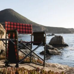 Picnic Time Outdoor Directors Chair - Red/Black -OUTSUNNY Shop GUEST 544a3b85 028d 47af 8157 4745bb08b21a