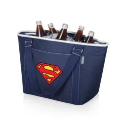 Picnic Time Superman Topanga 19qt Cooler Tote Bag - Navy Blue