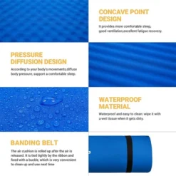 KingCamp Double Self Inflating Camping Sleeping Pad Mat With 2 Pillows -OUTSUNNY Shop GUEST 593edad4 56b4 4e9e a8ba d45b2b526c00