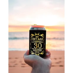 VeryMerryMakering 30th Can Coolers Birthday Gifts For Men, 12pcs, Black -OUTSUNNY Shop GUEST 59b1a931 044a 417a 8f08 751cf541b3ce