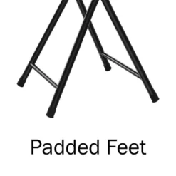 Trademark Home Heavy-Duty 24-Inch Folding Stools With Padded Seats, Black, Set Of 4 -OUTSUNNY Shop GUEST 5a09e251 b17b 4977 9170 157b2f82fb03