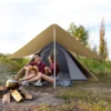 Outsunny Easy Set-Up Camping Tent With Porch, Floor And Carry Bag, For 2-3 Person Backpacking Camping Hiking, Coffee -OUTSUNNY Shop GUEST 5b7addc6 dbb9 4cc4 971a 0445dc1fe025
