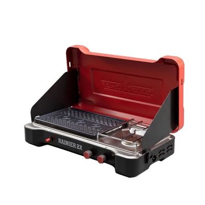 Camp Chef Mountain Series Rainier 2x Two-Burner Camp Stove With Griddle & Carry Bag 4 Camp Chef Mountain Series Rainier 2x Two-Burner Camp Stove With Griddle & Carry Bag - Image 2