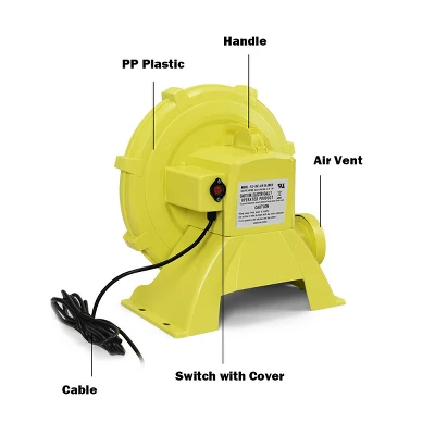 Costway Air Blower Pump Fan 735 Watt 1.0HP For Inflatable Bounce House Bouncy Castle 6 Costway Air Blower Pump Fan 735 Watt 1.0HP For Inflatable Bounce House Bouncy Castle - Image 4