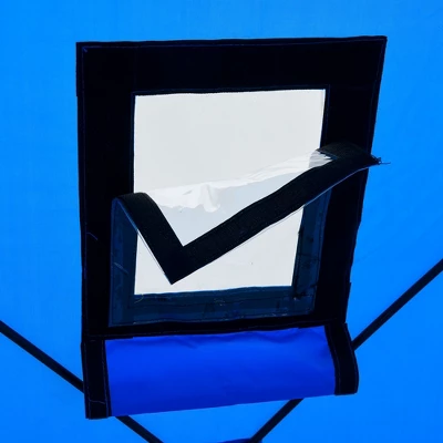 Outsunny 2 Person Ice Fishing Shelter, Waterproof Oxford Fabric Portable Pop-up Ice Tent With Bag For Outdoor Fishing 6 Outsunny 2 Person Ice Fishing Shelter, Waterproof Oxford Fabric Portable Pop-up Ice Tent With Bag For Outdoor Fishing - Image 4