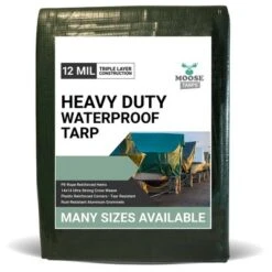 Moose Supply Heavy Duty Waterproof Poly Tarp Covers, Green/Brown, 12 Mil 40 Moose Supply Heavy Duty Waterproof Poly Tarp Covers, Green/Brown, 12 Mil -OUTSUNNY Shop GUEST 5f378cea e4e0 4caf 9cf4 63367660c8bf
