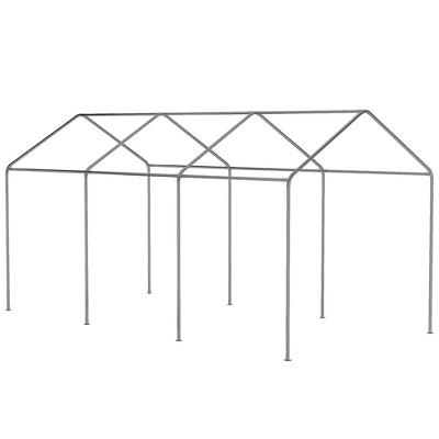 Outsunny 10' X 20' Carport, Portable Garage & Patio Canopy Tent, Adjustable Height, Anti-UV Cover For Car, Truck, Boat, Catering, Wedding 6 Outsunny 10' X 20' Carport, Portable Garage & Patio Canopy Tent, Adjustable Height, Anti-UV Cover For Car, Truck, Boat, Catering, Wedding - Image 4