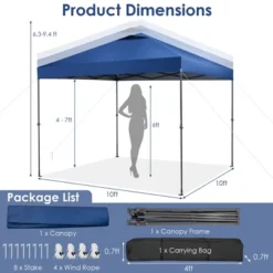 Costway Patio 10x10ft Outdoor Instant Pop-up Canopy Folding Tent Sun Shelter UV50+ Gray/Blue/White 15 Costway Patio 10x10ft Outdoor Instant Pop-up Canopy Folding Tent Sun Shelter UV50+ Gray/Blue/White -OUTSUNNY Shop GUEST 61e57e1f af01 4f5f a48e fdda0cea503a