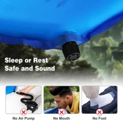 Costway Inflatable Sleeping Pad, Self Inflating Camping Mattress W/Carrying Bag GreenBlue -OUTSUNNY Shop GUEST 61ffe1aa d781 4116 a36d 6ce3b590ce1e