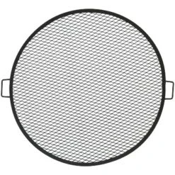 Sunnydaze Decor Sunnydaze Outdoor Camping Or Backyard Heavy-Duty Steel Round X-Marks Fire Pit Cooking Grilling Grate -OUTSUNNY Shop GUEST 6218a85f a2a8 4eb6 adf4 bed4f46fbc68