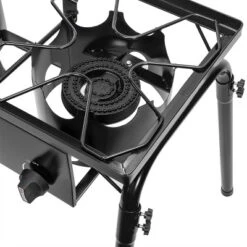 Barton Outdoor Dual Burner Grill Propane Stove High-Pressure Cooker Stand Detachable Legs, Black -OUTSUNNY Shop GUEST 621c6931 e47e 4c16 9876 26344e23cae1