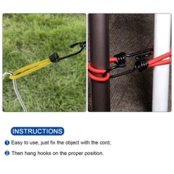 Unique Bargains Outdoor Camping Canopy Awning Cover Tent Elastic Cords With Hook 6" 10 Pcs 12 Unique Bargains Outdoor Camping Canopy Awning Cover Tent Elastic Cords With Hook 6" 10 Pcs -OUTSUNNY Shop GUEST 642328bc e7bb 445f 84b6 0b2c70e6ffe1