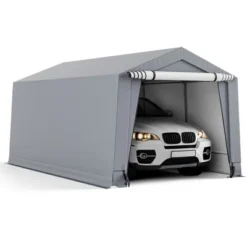 Costway 10' X 16'10.2' X 20.4' Heavy-Duty Carport Car Canopy Shelter Outdoor Portable Garage Door -OUTSUNNY Shop GUEST 656ca8b7 a98f 4bbf 8ef8 9fff7dc52789