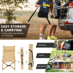 Costway Patio Folding Camping Chair Portable Fishing Bamboo Adjust Backrest W/Carry Bag 15 Costway Patio Folding Camping Chair Portable Fishing Bamboo Adjust Backrest W/Carry Bag -OUTSUNNY Shop GUEST 65a73939 b08d 4b9f ba15 af945f95a64c