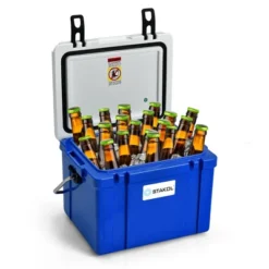 STAKOL 26 Quart Portable Cooler Ice Chest Leak-Proof 20 Cans Ice Box For Camping -OUTSUNNY Shop GUEST 66dd8954 1d13 4439 9935 d7446496090b