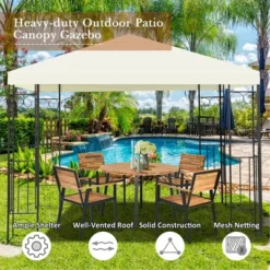 Costway 10'x10' Patio Gazebo Canopy Tent Steel Frame Shelter Patio Party Awning 18 Costway 10'x10' Patio Gazebo Canopy Tent Steel Frame Shelter Patio Party Awning -OUTSUNNY Shop GUEST 67c54fc4 61ae 4962 ac76 1b37b318a298