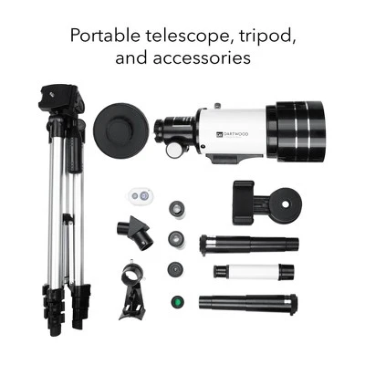 Dartwood Astronomical Telescope - 360° Rotational Telescope - Multiple Eyepieces Included For Different Zoom (Black/White, 3 Pack) 4 Dartwood Astronomical Telescope - 360° Rotational Telescope - Multiple Eyepieces Included For Different Zoom (Black/White, 3 Pack) - Image 2