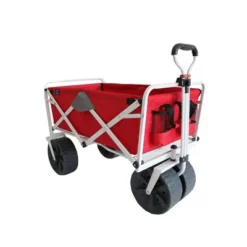 Mac Sports Heavy Duty Steel Frame Collapsible Folding 150 Pound Capacity Outdoor Beach Garden Utility Wagon Cart With 4 All Terrain Wheels -OUTSUNNY Shop GUEST 68e1a58d bb67 4d0e ba25 5955b36d15c5
