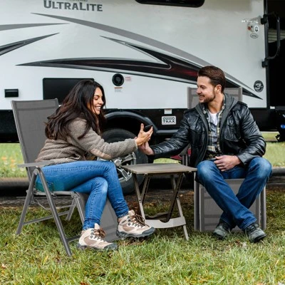 Costway 2PCS Patio Outdoor Folding Reclining Lounge Chair W/ Adjustable Backrest 6 Costway 2PCS Patio Outdoor Folding Reclining Lounge Chair W/ Adjustable Backrest - Image 4