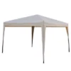 Northlight 10' X 10' Beige Pop-Up Outdoor Canopy Gazebo