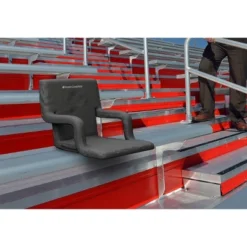 Stadium Seat Cushion ? Set Of 2 Wide Reclining Stadium Chairs For Bleachers With Back Support Armrests And Backpack Straps By Home-Complete (Black) -OUTSUNNY Shop GUEST 701ab6f4 9368 44ba bc8a 7e3425963c29