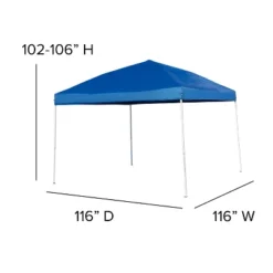 Emma And Oliver 8'x8' Weather Resistant, UV Coated Pop Up Canopy Tent With Reinforced Corners, Height Adjustable Frame And Carry Bag -OUTSUNNY Shop GUEST 70fce4a8 4fee 4b98 9a11 04a0d9672059
