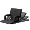 Stadium Seat Cushion ? Set Of 2 Wide Reclining Stadium Chairs For Bleachers With Back Support Armrests And Backpack Straps By Home-Complete (Black) -OUTSUNNY Shop GUEST 710a6958 b499 40fe bf4b f69f336ebf9f