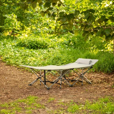 Alpcour XL Camping Cot - Compact Folding Bed For Adults & Kids With Pillow - 500 Lbs Capacity 4 Alpcour XL Camping Cot - Compact Folding Bed For Adults & Kids With Pillow - 500 Lbs Capacity - Image 2