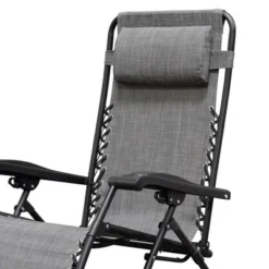 Caravan Canopy Infinity Zero Gravity Steel Frame Patio Deck Chair, Grey (Pair) -OUTSUNNY Shop GUEST 759d7771 fee7 4a43 abf4 9f80fedd816e