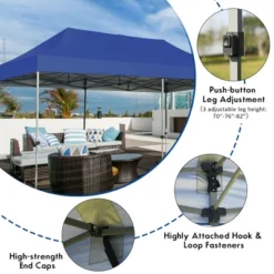 Costway 10'x20' Pop Up Canopy Tent Folding Heavy Duty Sun Shelter Adjustable W/Bag 18 Costway 10'x20' Pop Up Canopy Tent Folding Heavy Duty Sun Shelter Adjustable W/Bag -OUTSUNNY Shop GUEST 76b7b2bd 2cf3 477f 84c7 5e884558030a