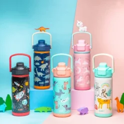 Zak Designs Antimicrobial 14oz Stainless Steel Double Wall Vacuum Beacon Water Bottle -OUTSUNNY Shop GUEST 771625a1 8123 4532 af3d 3ae52843ed4a