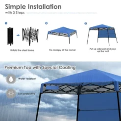 Costway 7x7 FT Slant Leg Pop-up Canopy Tent Shelter Adjustable Portable Carry Bag -OUTSUNNY Shop GUEST 77b86372 474c 4bf4 b81c 1b9d82e277ff