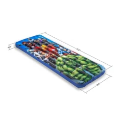 Living IQ Inflatable Jr Twin Portable Small Travel Size Kids Toddler Sleeping Blow Up Air Bed Mattress, Marvel Avengers -OUTSUNNY Shop GUEST 781d2ca2 8e8c 418b 93a7 d85f3523f54c
