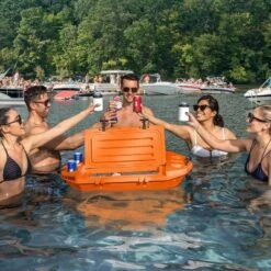 Cuddy Floating Cooler And Dry Storage Vessel - 40QT - Amphibious Hard Shell Design